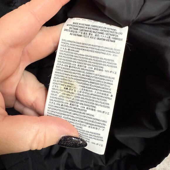 Vans Women’s XS Black Alliance Long Windbreaker Hood Jacket Coat Zipper Trench - Picture 8 of 9